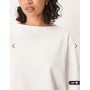 ASOS DESIGN boat neck oversized tee in white