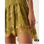 ASOS DESIGN cami tiered ruffle mini dress in olive