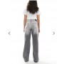 Stradivarius STR baggy jeans in light grey wash