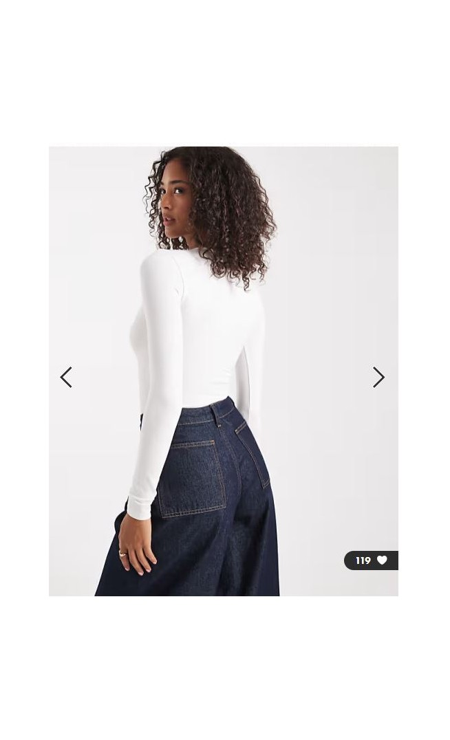 Miss Selfridge 2 pack long sleeve crew neck bodysuit