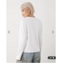 Noisy May regular fit long sleeve t-shirt in white