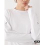 Noisy May regular fit long sleeve t-shirt in white