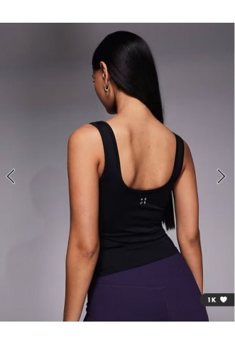 4505 Icon active slightly cropped vest in black