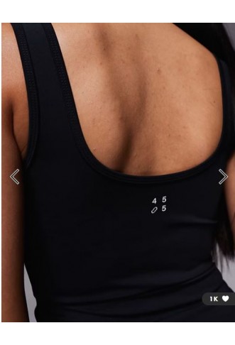 4505 Icon active slightly cropped vest in black