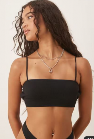 ASOS DESIGN ribbed cross...