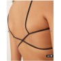 ASOS DESIGN ribbed cross back crop in black