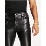 ASOS DESIGN skinny jean in black leather look