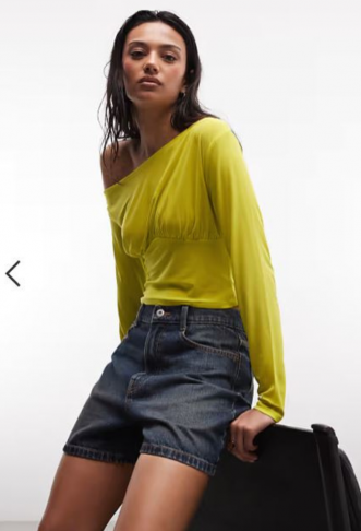 COLLUSION off-shoulder top...
