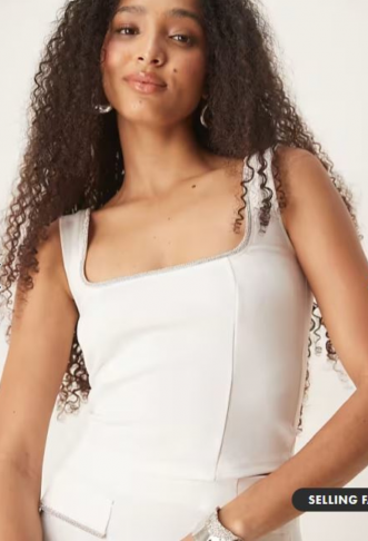 ASOS DESIGN co-ord ponte...