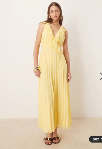 ASOS DESIGN frill wrap...