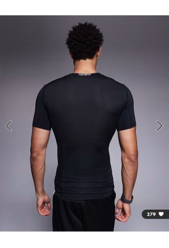 adidas Running Adizero t-shirt in black