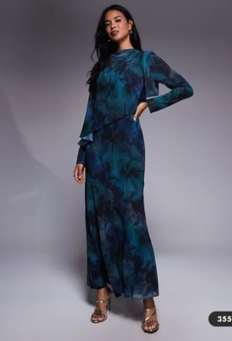 Daska ruffle cape maxi...