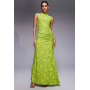 ASOS DESIGN sleeveless with open back burnout maxi dress in lime