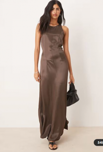 ASOS DESIGN racer satin...
