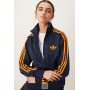 adidas Originals Firebird Loose track top in navy and orange