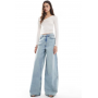 ASOS DESIGN Tall high waist wide leg jeans in vintage wash