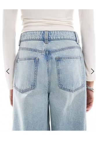 ASOS DESIGN Tall high waist wide leg jeans in vintage wash