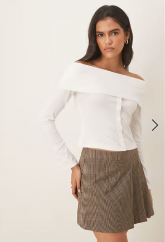 ASOS DESIGN off shoulder...