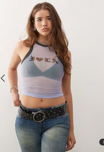 COLLUSION mesh graphic tank