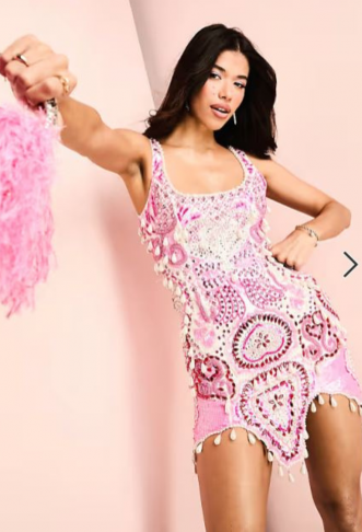 ASOS LUXE gem encrusted...
