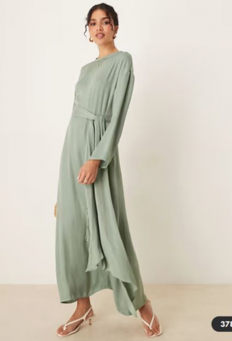 ASOS DESIGN satin long...