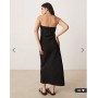 ASOS DESIGN bandeau maxi dress in black