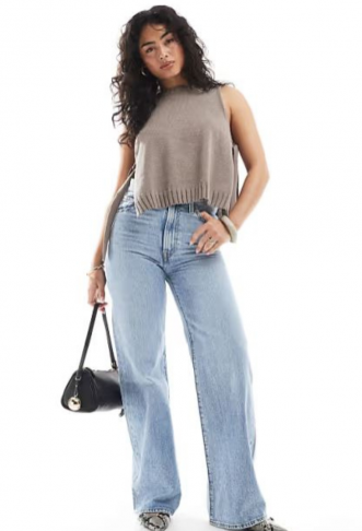 ASOS DESIGN crew neck knit...