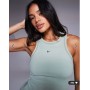 Nike One Training Dri-FIT Gym Life Swoosh fitted cropped vest in khaki