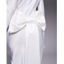Daska satin maxi dress with exaggerated bow back in ivory