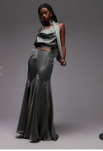 ASOS DESIGN satin panel...