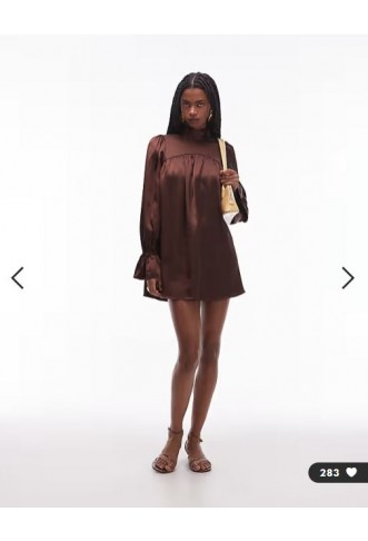 ASOS DESIGN satin high neck...