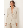 AWARE Mix & Match premium oversized tailored blazer in stone