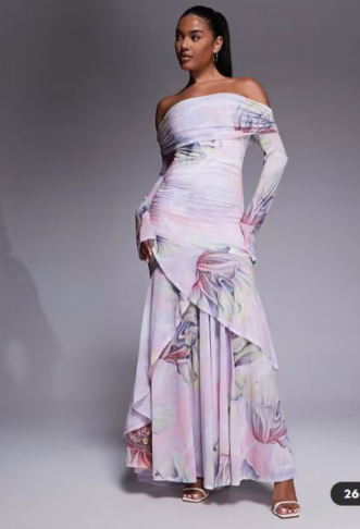 ASOS DESIGN stretch chiffon...