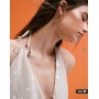 South Beach silver sequin mini beach dress in cream