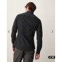 ASOS DESIGN formal easy iron skinny poplin regular shirt in black