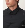 ASOS DESIGN formal easy iron skinny poplin regular shirt in black