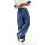 ASOS DESIGN oversized baggy jeans in mid wash blue