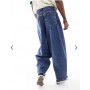 ASOS DESIGN oversized baggy jeans in mid wash blue