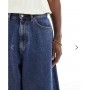 ASOS DESIGN oversized baggy jeans in mid wash blue