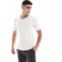 Threadbare cotton rich polo top in ecru