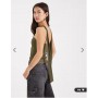 Miss Selfridge metallic bandeau scarf top in gold