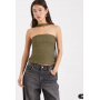 Miss Selfridge metallic bandeau scarf top in gold