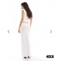 4th & Reckless double layered slinky drape tie waist maxi skirt co-ord in white
