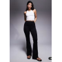 ASOS DESIGN Hourglass power stretch sculpt flare jeans in black