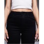 ASOS DESIGN Hourglass power stretch sculpt flare jeans in black