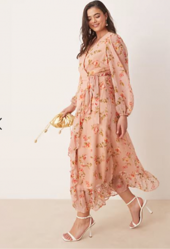 Vila Curve dobby wrap maxi...