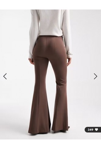 ASOS DESIGN tailored extreme flare trousers co-ord in brown