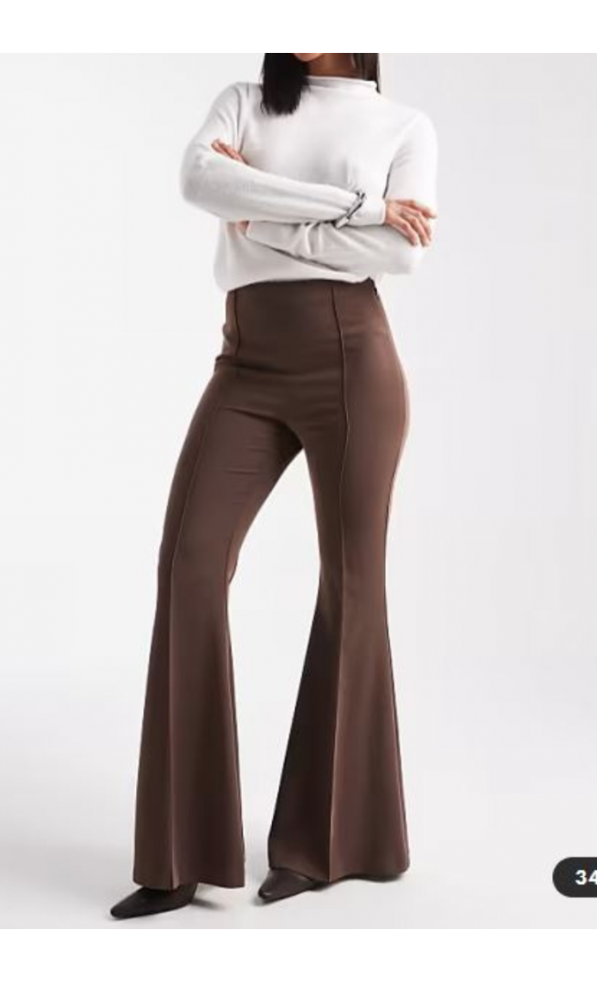 ASOS DESIGN tailored extreme flare trousers co-ord in brown