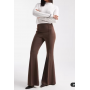 ASOS DESIGN tailored extreme flare trousers co-ord in brown