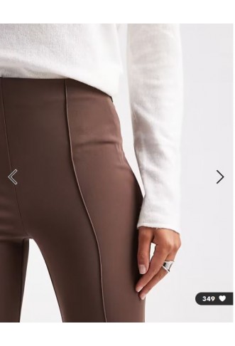 ASOS DESIGN tailored extreme flare trousers co-ord in brown